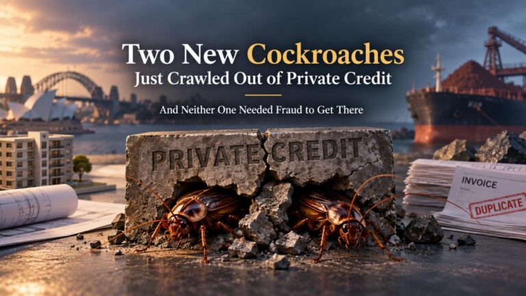 Two New Cockroaches Just Crawled Out of Private Credit, and Neither One Needed Fraud to Get There